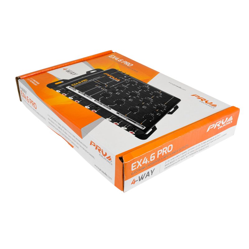 PRV Audio EX4.6 PRO Car Audio 4-Way Electronic Crossover