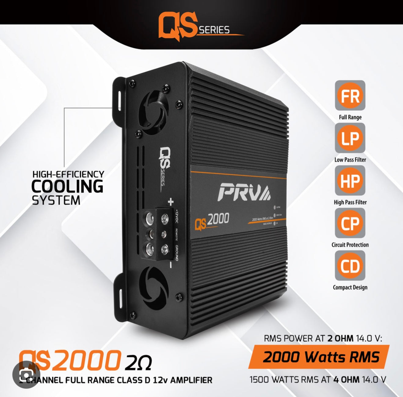 PRV QS2000 Car Amplifier